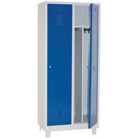 Vestiaire industrie salissante - À clé - Largeur 400 mm - Sur pieds - Manutan