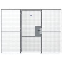 Porte battante pour cloison grillagée UX 450 - Avec serrure à clé