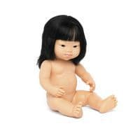 Bébé fille asiatique cheveux syndrome down 38 cm - Miniland thumbnail image