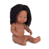 Bébé fille sud américain cheveux syndrome down 38 cm - Miniland thumbnail image