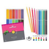 Schoolpack 144 crayons couleurs 18 cm résine - Pichon thumbnail image