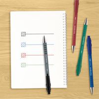 Paper Mate Flexgrip Ultra stylo bille rétractable, pointe moyenne 1 mm - bleu thumbnail image 2