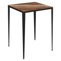 Mange debout Bolonia 80x80 cm strat compact piètement acier