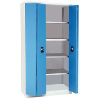 Armoire à portes pliantes haute, Charge maxi: 500 kg, Matériau: Acier, Hauteur hors tout: 1950 mm