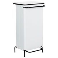 Poubelle statique à pedale 110 L Blanc - Manutan