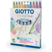 Etui 10 feutres pinceaux couleurs pastels turbo soft brush - Giotto thumbnail image
