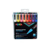 Set 16 markers pointe conique fine 1.3 mm couleurs assorties - Posca thumbnail image