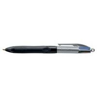 Stylo bille 4 couleurs rétractable Bic Grip Pro