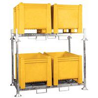 configuration d'un rack Manurack comprenant, de bas en haut :- 1 base double Manurack (1 plateau double + 4 pieds)- 4 chandelles hauteur 1680 mm (en option)- 1 base double Manurack (1 plateau doubl configuration d'un rack Manurack comprenant, de bas en haut :- 1 base double Manurack (1 plateau double + 4 pieds)- 4 chandelles hauteur 1680 mm (en option)- 1 base double Manurack (1 plateau doubl