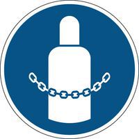 Panneau obligation - Sécuriser bouteilles de gaz - Rigide