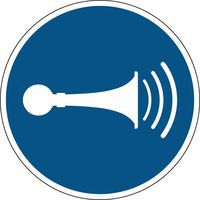 Panneau obligation - Klaxoner - Rigide