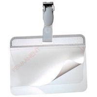 Porte-badge autoplastifiable - Avec clip