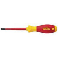 Tournevis Porte-Vis Wiha SoftFinish PH1 X 125mm - Poignée Ergonomique - Qualité Professionnelle