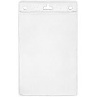 Porte-badge A6 souple transparent - Paquet de 100 - Sogedex