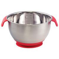 Lot de 3 saladiers inox avec poignées et ventouse Plastorex