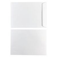 Pochette kraft blanche auto-adhésive