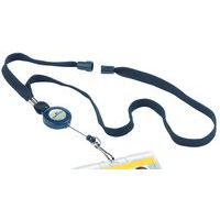 Lacet textile avec enrouleur et attache mousqueton - Durable