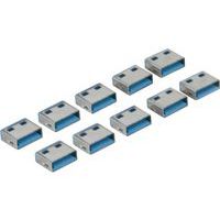 Bouchon-cadenas USB type A Codage bleu