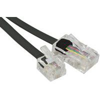 Cordon téléphonique RJ11 vers RJ45 Noir - 2.00M