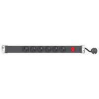 Multiprise 19'' 6 prises avec interrupteur et voyant