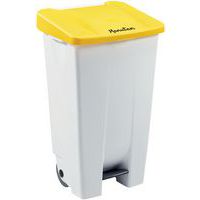 Poubelle mobile à pédale - Ergonomique - Tri sélectif - 120 L - Manutan