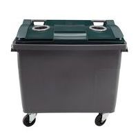 Conteneur mobile Plastic Omnium - Couvercle spéciale verre - 660 L