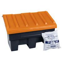Kit bac à sel non cadenassable 180 L + 1 sac de sel de déneigement 10 kg