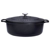 Cocotte en fonte ovale 35 cm Noire Sublime Chasseur