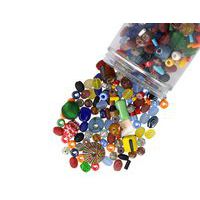 Bocal 300g de perles en verre tailles et couleurs assorties thumbnail image 2