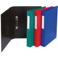 Classeur rembordé PP 2 anneaux rond 25mm sur 3eme couverture