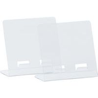 Support tablette acrylique crystal - Lot de 2 - Manutan Expert