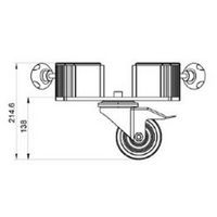 ROUE DOOUBLE - SE FIXE SUR 2 PIEDS PODIUM ALUDECK