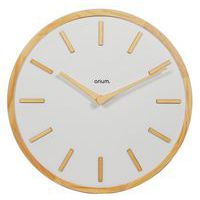 Horloge 30 cm Elegance Bois Blanc - Orium