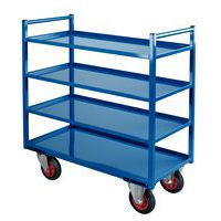 Desserte métal - 4 plateaux - Force 400 kg
