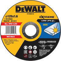 Disque a tronconner inox Ø125x22,2x1.6mm moyeu plat - Dewalt