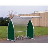Abri cycles arrondi - Module départ - Sans support cycles