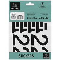 Chiffres Adhésifs Agipa 214 Pièces | 30mm Noir | Pour Signalisation Et Marquage