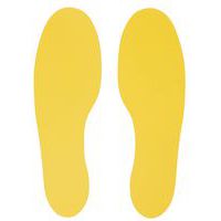 Autocollant marquage au sol 10 pieds 300 x 100 jaune - Manutan Expert