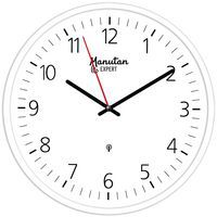Horloge analogique murale radio-pilotée Ø 35 cm - Manutan Expert