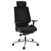 Fauteuil de bureau ergonomique en tissu et filet avec têtière