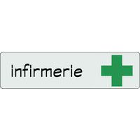 Plaque de signalisation pictogramme aluminium - Infirmerie
