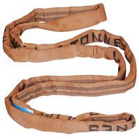 Élingue ronde sans fin, CMU: 6000 kg, Longueur utile: 6 m, Diamètre Ø: 40 mm, Modèle: Ronde, Coloris: Marron