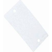 Etiquette plastique 2 trous 120 x 70 mm - BBA Emballages
