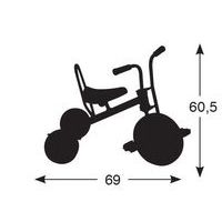 Le super tricycle hauteur de selle : 34 cm thumbnail image 2