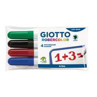 Lot 4 marqueurs effaçables à sec robercolor pointe biseautée - Giotto thumbnail image