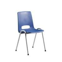 Chaise coque plastique - Bleu