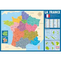 Poster 50x70cm France administrative - Bouchut thumbnail image