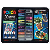 Mallette 20 markers Pop Colours couleurs classiques - Posca thumbnail image