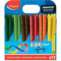 Schoolpack 72 crayons de couleurs SCHOOL'PEPS INFINITY thumbnail image 2