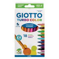 Etui 18 feutres turbo color 18 couleurs différentes - Giotto thumbnail image